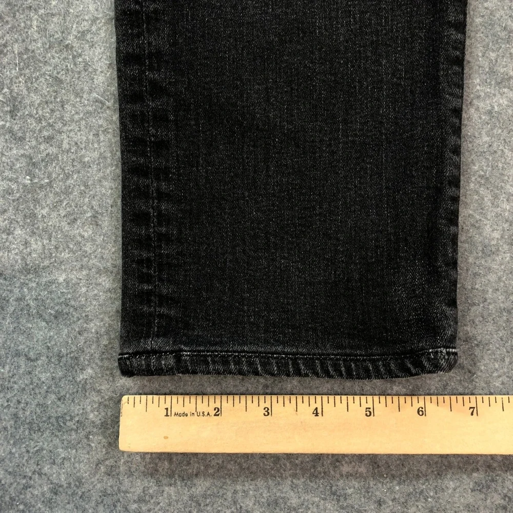 AG Tellis Mens Jeans 34x33 (fits 32x30) Black Slim Fit Dark Wash Stretch Denim
